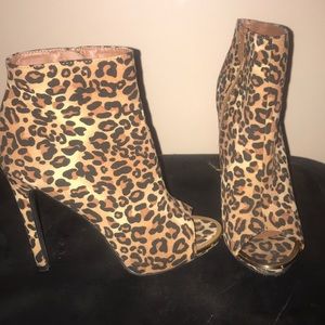 Leopard print heels